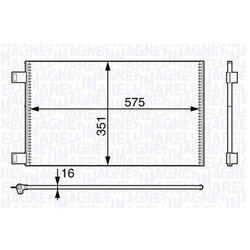 Kondenzátor klimatizácie MAGNETI MARELLI 350203718000