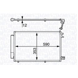Kondenzátor klimatizácie MAGNETI MARELLI 350203720000