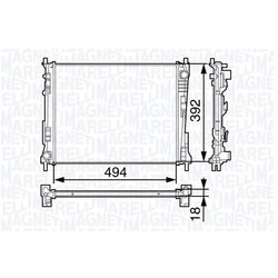 Chladič motora MAGNETI MARELLI 350213132200