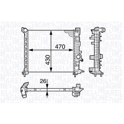 Chladič motora MAGNETI MARELLI 350213143400