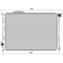 Chladič motora MAGNETI MARELLI 350213860000