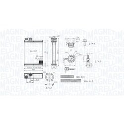 Výmenník tepla vnútorného kúrenia MAGNETI MARELLI 350218486000