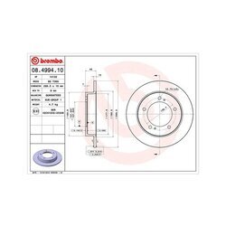 Brzdový kotúč MAGNETI MARELLI 360406045700