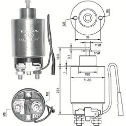 Elektromagnetický spínač pre štartér MAGNETI MARELLI 940113050291