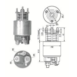 Elektromagnetický spínač pre štartér MAGNETI MARELLI 940113050529