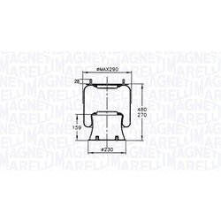 Mech pneumatického pruženia MAGNETI MARELLI 030607020100