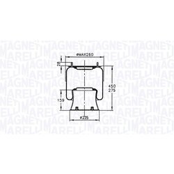 Mech pneumatického pruženia MAGNETI MARELLI 030607020115