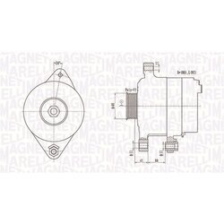 Alternátor MAGNETI MARELLI 063731258010