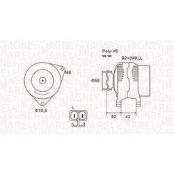 Alternátor MAGNETI MARELLI 063731903010