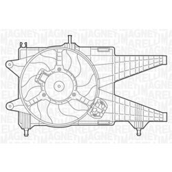 Ventilátor chladenia motora MAGNETI MARELLI 069422020010