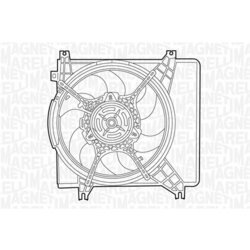 Ventilátor chladenia motora MAGNETI MARELLI 069422406010