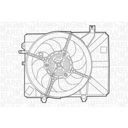 Ventilátor chladenia motora MAGNETI MARELLI 069422407010