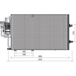 Kondenzátor klimatizácie MAGNETI MARELLI 350203372000