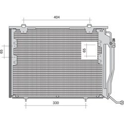 Kondenzátor klimatizácie MAGNETI MARELLI 350203485000