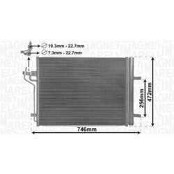 Kondenzátor klimatizácie MAGNETI MARELLI 350203880000