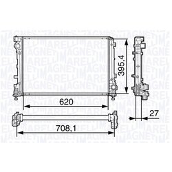 Chladič motora MAGNETI MARELLI 350213131700