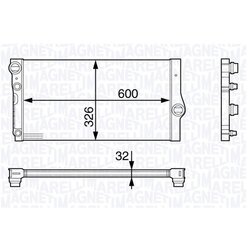 Chladič motora MAGNETI MARELLI 350213140500