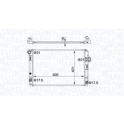 Chladič motora MAGNETI MARELLI 350213208300