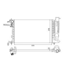 Chladič motora MAGNETI MARELLI 350213311003