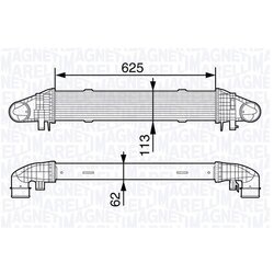 Chladič plniaceho vzduchu MAGNETI MARELLI 351319203370