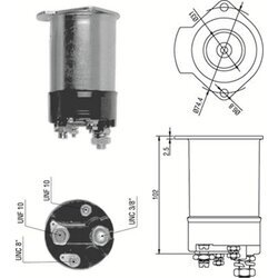 Elektromagnetický spínač pre štartér MAGNETI MARELLI 940113050114