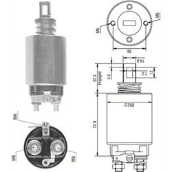 Elektromagnetický spínač pre štartér MAGNETI MARELLI 940113050279