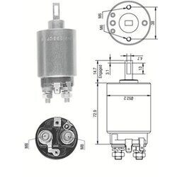 Elektromagnetický spínač pre štartér MAGNETI MARELLI 940113050282