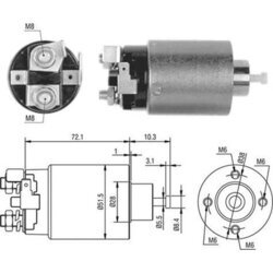 Elektromagnetický spínač pre štartér MAGNETI MARELLI 940113050476