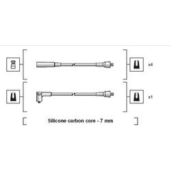 Sada zapaľovacích káblov MAGNETI MARELLI 941318111213