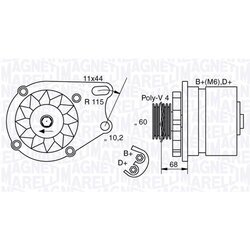 Alternátor MAGNETI MARELLI 063321761010