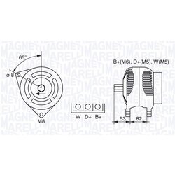 Alternátor MAGNETI MARELLI 063377460010