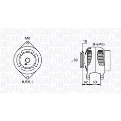 Alternátor MAGNETI MARELLI 063532620010