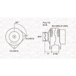 Alternátor MAGNETI MARELLI 063731833010