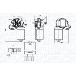 Motor stieračov MAGNETI MARELLI 064373300010 - obr. 1