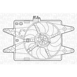 Ventilátor chladenia motora MAGNETI MARELLI 069422040010