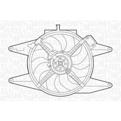 Ventilátor chladenia motora MAGNETI MARELLI 069422042010