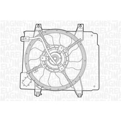 Ventilátor chladenia motora MAGNETI MARELLI 069422323010