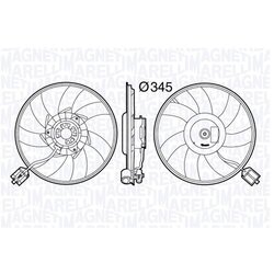 Ventilátor chladenia motora MAGNETI MARELLI 069422587010