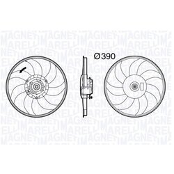 Ventilátor chladenia motora MAGNETI MARELLI 069422589010