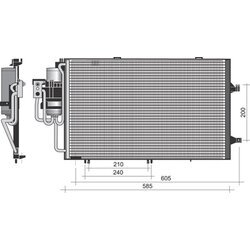 Kondenzátor klimatizácie MAGNETI MARELLI 350203371000