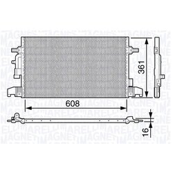 Kondenzátor klimatizácie MAGNETI MARELLI 350203641000
