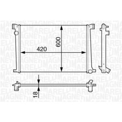 Chladič motora MAGNETI MARELLI 350213128100