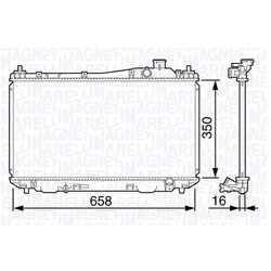 Chladič motora MAGNETI MARELLI 350213133000