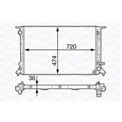 Chladič motora MAGNETI MARELLI 350213141900