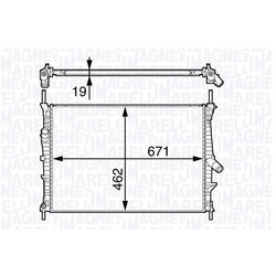 Chladič motora MAGNETI MARELLI 350213143600