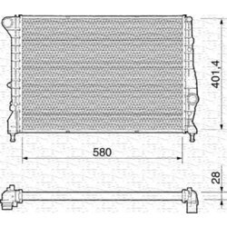Chladič motora MAGNETI MARELLI 350213193000