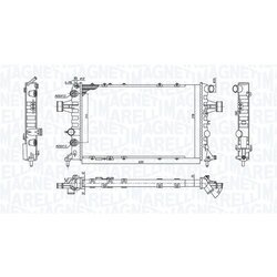 Chladič motora MAGNETI MARELLI 350213194600 - obr. 1