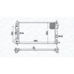 Chladič motora MAGNETI MARELLI 350213206600