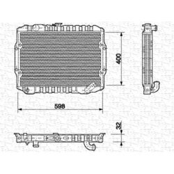 Chladič motora MAGNETI MARELLI 350213549000