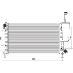 Chladič motora MAGNETI MARELLI 350213892000